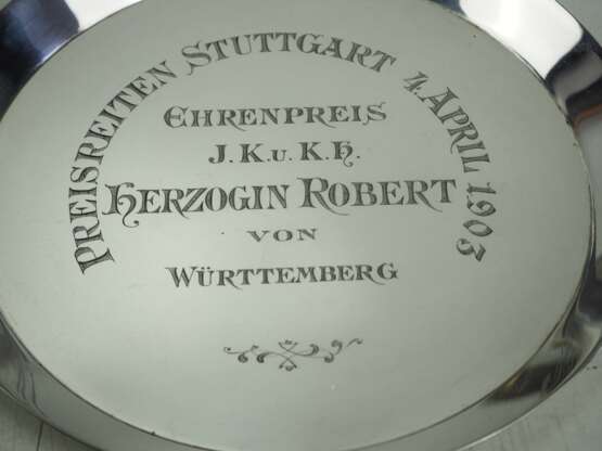 Württemberg: Ehrenpreis J.K. u. K.H. Herzogin Robert von Württemberg, Preisrichten Sttutgart, den 4. April 1903 - Pferderennen. - photo 2