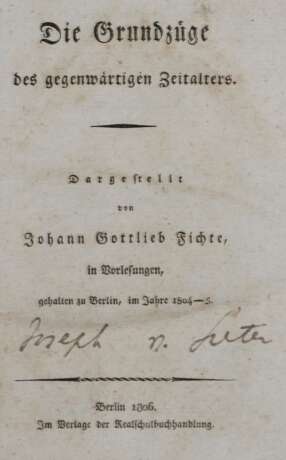 Fichte,J.G. - фото 1