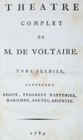 Voltaire,F.A.M.de. - фото 1