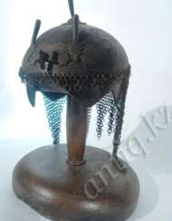 Helmet Persian warrior of the eighteenth century. Helmet Persian warrior of the eighteenth century.