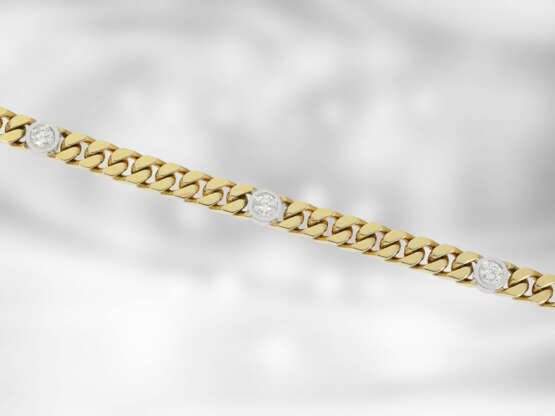 Armband: ungetragenes Brillant/Goldschmiedearmband aus 14K Gold, signiert Handarbeit, Hofjuwelier Roesner - фото 1