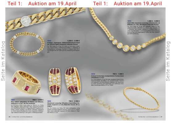 Armband: ungetragenes Brillant/Goldschmiedearmband aus 14K Gold, signiert Handarbeit, Hofjuwelier Roesner - photo 3