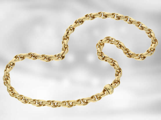 Kette/Collier: hochwertige dekorative Gelbgoldkette, 18K Gold - photo 2