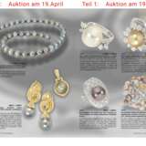 Ring: unikater Zuchtperlenring mit Diamanten, ca. 0,55ct, Goldschmiedehandarbeit aus Platin, Hofjuwelier Roesner - фото 4