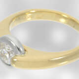 Ring: massiver Solitär/Brillantring hochfeiner Qualität, ca. 0,55ct, 18K Gold - Foto 2