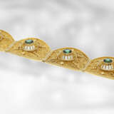 Armband: außerordentlich dekoratives Goldschmiedearmband mit Turmalinen, Unikat, Handarbeit im antikem Stil, mit Expertise, NP €9800 - фото 3
