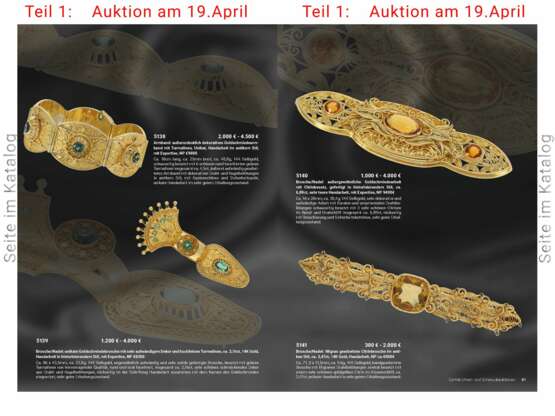 Armband: außerordentlich dekoratives Goldschmiedearmband mit Turmalinen, Unikat, Handarbeit im antikem Stil, mit Expertise, NP €9800 - photo 4