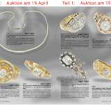 Ring: interessanter Solitärring mit antikem Diamanten im Old-Cushion-Cut, ca. 1,2ct, 14K Gold, Goldschmiedehandarbeit - photo 4