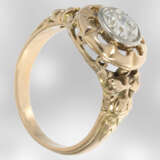 Ring: außergewöhnlicher, antiker Goldschmiedering mit schönem Altschliff-Diamant, ca. 1ct - Foto 2