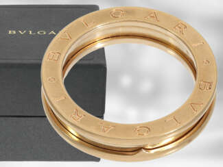Ring: Bvlgari, Roségoldring B.zero1 im Original-Etui und Verpackung, 18K Gold