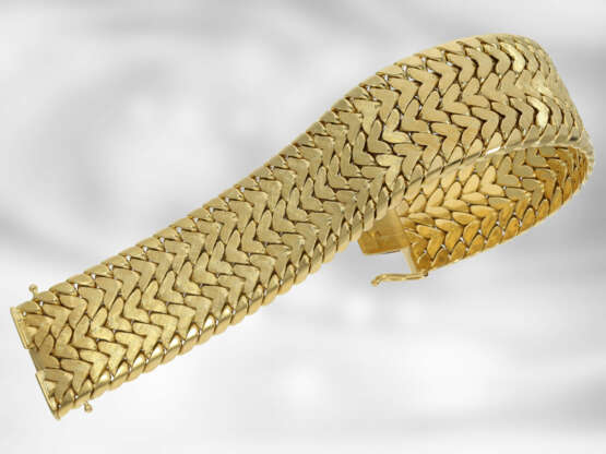Armband: breites schweres vintage Armband, 18K Gelbgold - photo 3