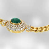 Collier: hochwertiges attraktives Smaragdcollier mit Brillanten, 18K Gold, Handarbeit Hofjuwelier Roesner, NP €21400,- - photo 3