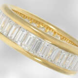 Ring: luxuriöser Memoirering mit sehr hochwertigem Diamantbesatz, insgesamt. 4,34ct, 18K Gelbgold - Foto 2