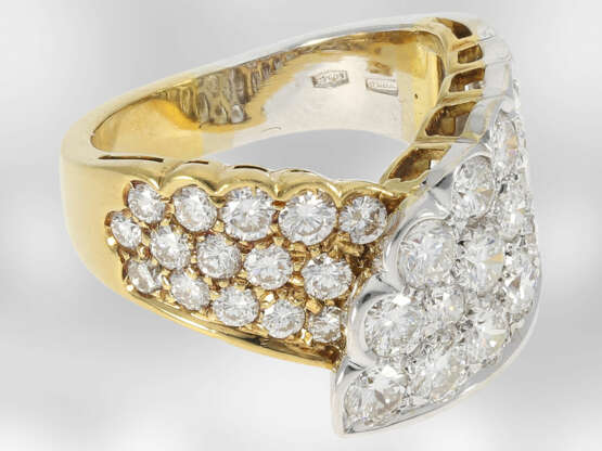 Ring: sehr dekorativer hochwertiger Brillantring, ca. 3ct, 18K Gold, feiner Markenschmuck Salvini Italien - photo 3