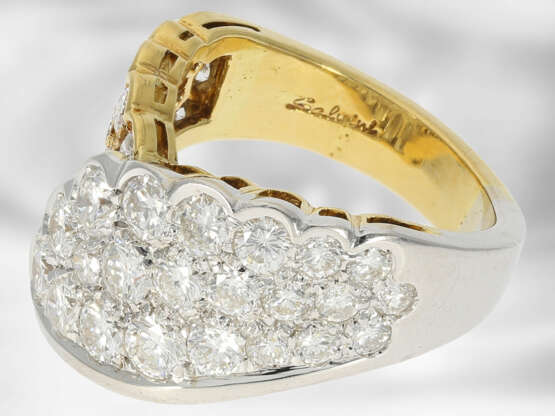 Ring: sehr dekorativer hochwertiger Brillantring, ca. 3ct, 18K Gold, feiner Markenschmuck Salvini Italien - Foto 4