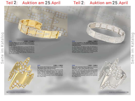 Ring: fantasievoller Designerring mit Brillanten, ca. 1,25ct, 18K Gelbgold, Unikat Hofjuwelier Roesner - photo 3
