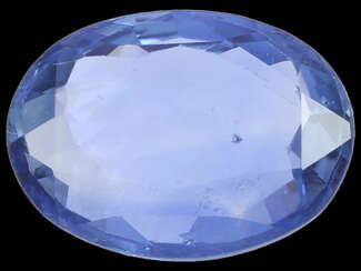 Saphir: natürlicher blauer Saphir, ca. 3,92ct