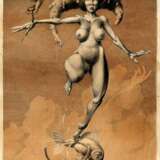 “Aphrodite” Dmitry Vorsin Cardboard Mixed media Surrealism Mythological 2008 - photo 1