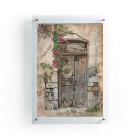 “The old courtyard. Handmade. 2020. The Author - Natalia Pisareva” Paper Pencil Realist Landscape painting 2020 - photo 3