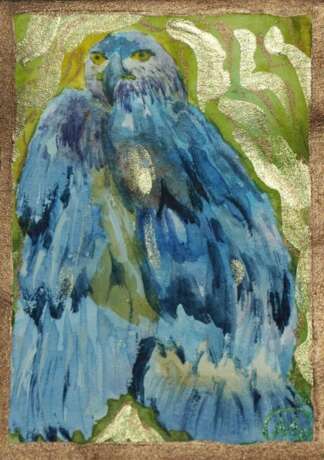 Картина "Хищная птица Смелость" Aquarellpapier Acrylfarbe Fantasy Russland 2020 - Foto 2