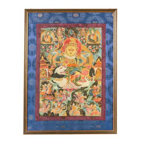 Thangkha des Jambhala. TIBET, 1. Hälfte 20. Jahrhundert. - фото 1