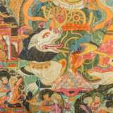 Thangkha des Jambhala. TIBET, 1. Hälfte 20. Jahrhundert. - Foto 2