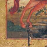 IKONE "Erzengel Michael zu Pferd siegt über Luzifer", Russland 18./19. Jahrhundert, - Foto 2