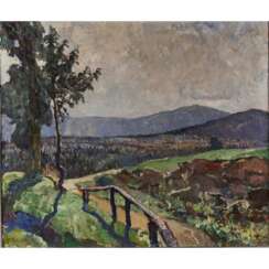 KOLBE, ERNST (Marienwerder 1876-1945 Rathenow), "Auf einer Hochebene im Gebirge",