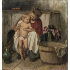 IGLER, GUSTAV (1842-1938) "Mutter mit Kind"