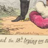 CRUIKSHANK, GEORGE (1792-1878), 2 Karikaturen, - фото 2