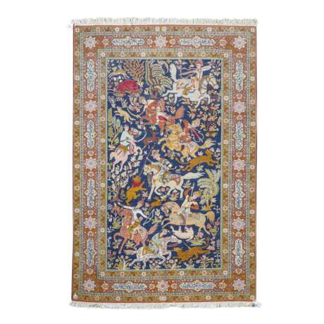 Orientteppich aus Seide. 20. Jahrhundert, ca. 209x138 cm. - Foto 2