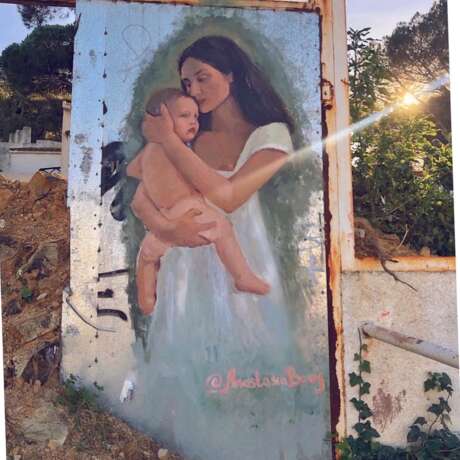 “A mother's love” Canvas Acrylic paint Classicism 2019 - photo 1