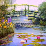 “Monet bridge (my version)” Canvas Oil paint 2020 - photo 1
