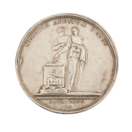 Silbermedaille 1803 von Holtzemer auf die Erlangung - Foto 2