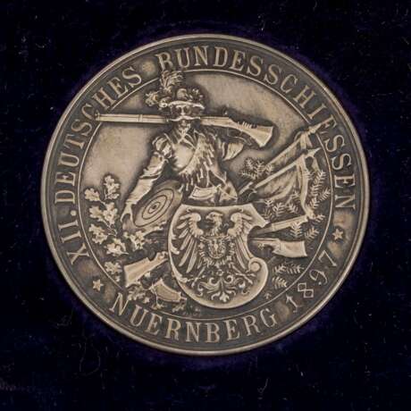 Schützenwesen - Medaille mit Originaletui XII. - Foto 2