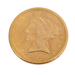 USA/GOLD - 5 Dollars 1880 Liberty Head,