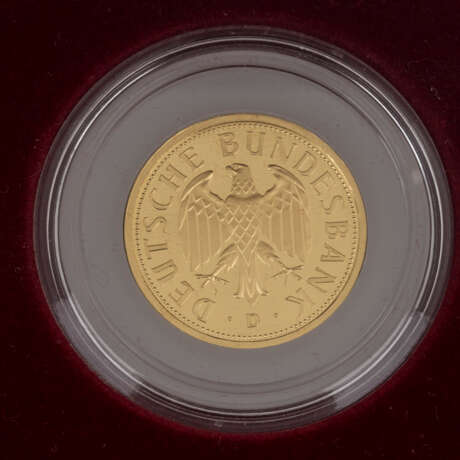 BRD/GOLD - 1 Deutsche Mark in Gold 2001 D, - фото 2