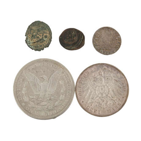 Konvolut 5 Münzen von der Antike - photo 2