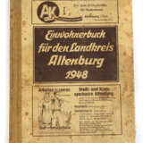 Einwohnerbuch Altenburg 1948 - photo 1