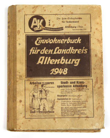 Einwohnerbuch Altenburg 1948 - фото 1