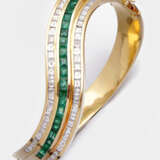 Extravaganter Smaragd-Diamantarmreif - фото 1