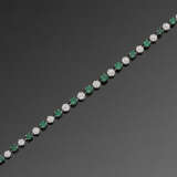 Hochfeines Smaragd-Diamantarmband - Foto 1