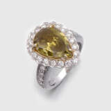 Großer Natural Fancy-Yellow-Diamantring - photo 1