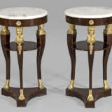 Paar Gueridon-Tischchen im Empire-Stil - фото 1