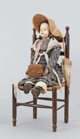 Große museale Papiermaché-Puppe "Pauline" von Andreas Voit - Foto 1