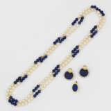 Lapislazuli-Perl-Parure - Foto 1