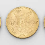 Drei Mexikanische Gold-Münzen von 1943 und 1947 - Foto 1