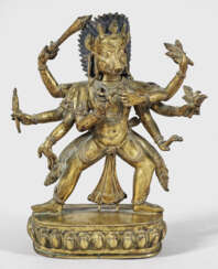 Ausdrucksstarke hinduistische Vahara-Figur
