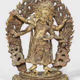 Sinotibetische Figur des Sadbhuja Mahakala - photo 1