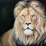 “Lion on black background” Canvas Oil paint Animalistic 2020 - photo 2